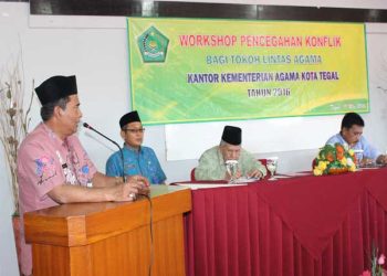 Kakankemenag Kota Tegal Hadiri Workshop Pencegahan Konflik Lintas Agama