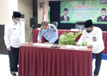 MOU ANTARA KANKEMENAG KOTA TEGAL  DENGAN LAPAS KELAS IIB TEGAL