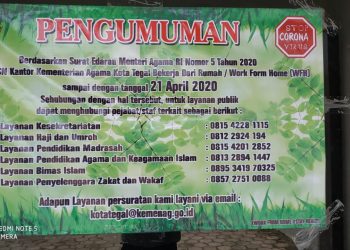 No Kontak Pejabat Layanan Publik Kantor Kemenag Kota Tegal
