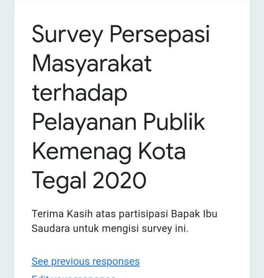 Survei Kepuasan Masyarkat dan Survei Persepsi Korupsi