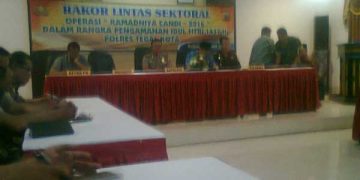 Polres Tegal Kota Gelar Rakor lintas sektoral pengamanan Idul Fitri 1437 H