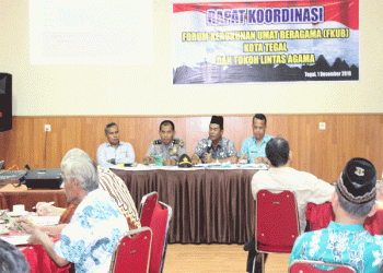 Guna Menciptakan Situasi Kamtibmas di Kota Tegal, FKUB Gelar Rakor Lintas Agama