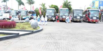 Transit Terakhir Keberangkatan Jamaah Haji di Asrama Haji Donohudan Solo
