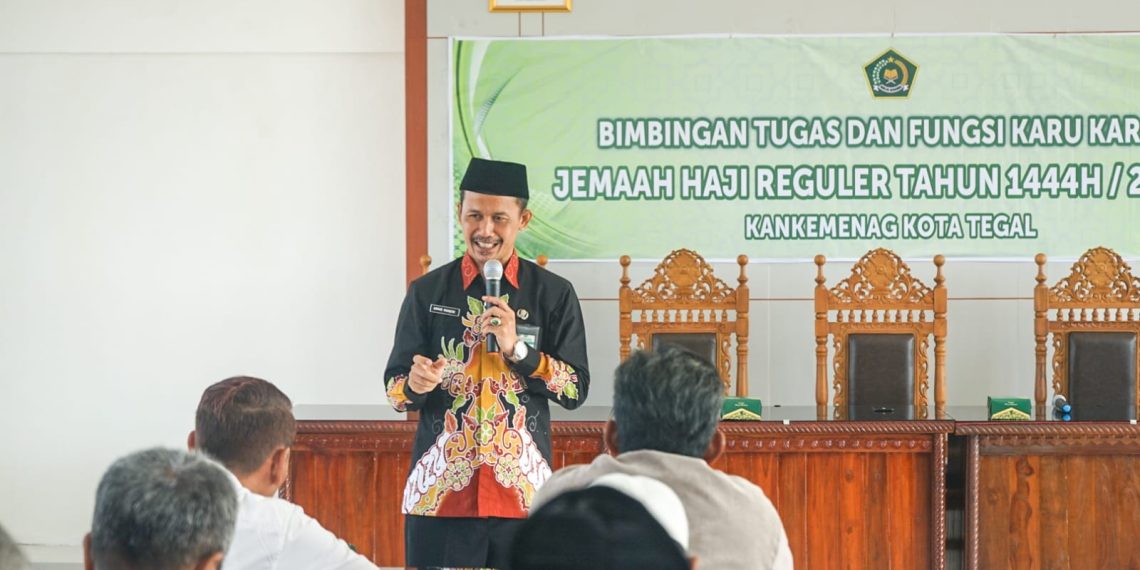 Kemenag Kota Tegal Gelar Bimbingan Tugas dan Fungsi Karu beserta Karom Jemaah Haji 2023