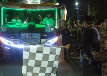 Walikota Tegal Berangkatkan 202 Calon Jamaah Haji Kota Tegal, Titip Doa Untuk Kemajuan Kota Tegal
