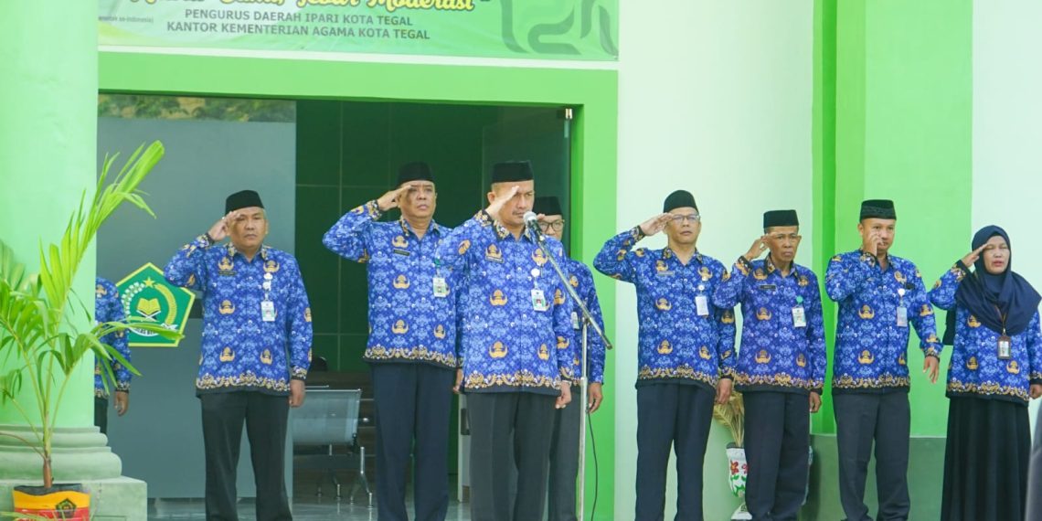 Kankemenag Kota Tegal Gelar Upacara Hari Lahir Pancasila 1 Juni 2024