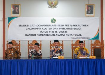 Pelaksanaan CAT Rekrutmen Calon PPIH Kloter dan Arab Saudi 1446 H Sukses Digelar di Kota Tegal