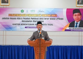 Ali Murtadho Resmi Dilantik sebagai Kepala KUA dan Pembuat Akta Ikrar Wakaf Kecamatan Margadana
