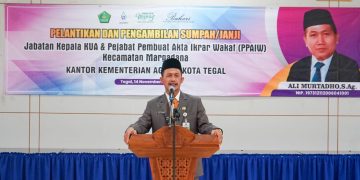 Ali Murtadho Resmi Dilantik sebagai Kepala KUA dan Pembuat Akta Ikrar Wakaf Kecamatan Margadana