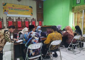 Cek Kesehatan Langsung ke Instansi, 52 ASN Kankemenag Kota Tegal Ikut Program Grebek Cek Kesehatan Gratis dari Puskesmas