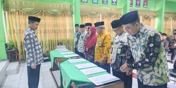 Kemenag Kota Tegal Selenggarakan Penandatanganan Perjanjian Kinerja di Aula Kankemenag