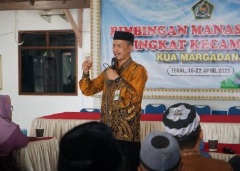 Hari Pertama Bimbingan Manasik Haji Kecamatan Margadana Digelar, 63 Peserta Ikuti Kegiatan