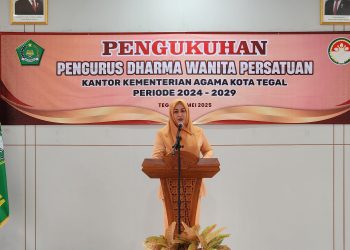 Pengukuhan Pengurus DWP Kankemenag Kota Tegal : Siap Jadi Motor Perubahan Menuju Indonesia Emas 2045