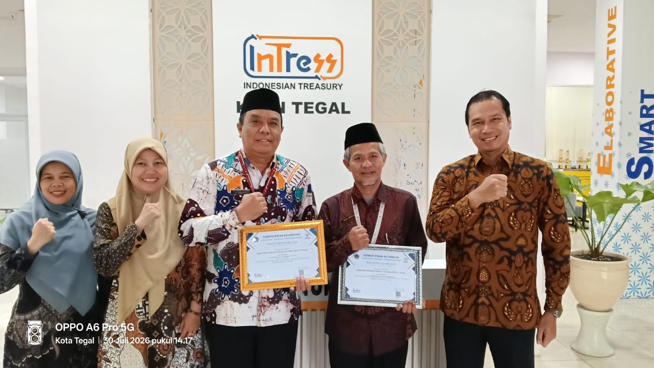 Kemenag Kota Tegal Catat Prestasi di KPPN Tegal, Raih IKPA 100 dan Rekonsiliasi Tercepat